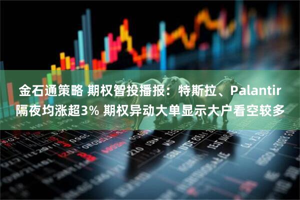 金石通策略 期权智投播报：特斯拉、Palantir隔夜均涨超3% 期权异动大单显示大户看空较多